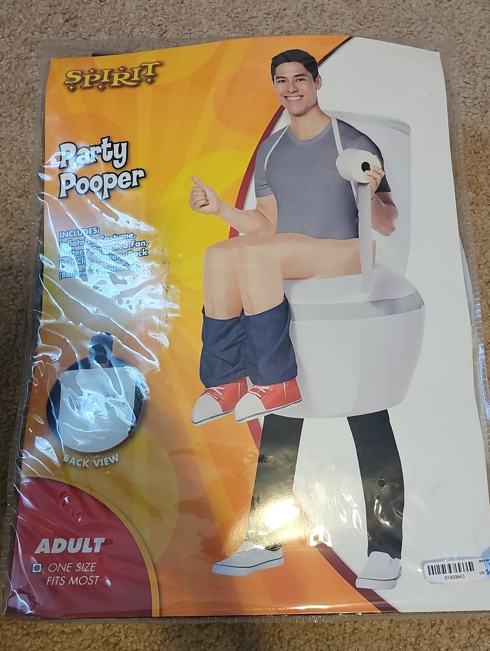 SPIRIT HALLOWEEN COSTUME "PARTY POOPER"